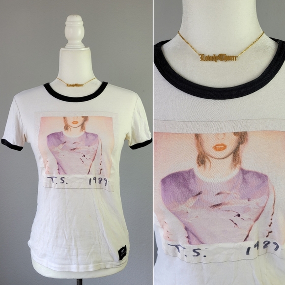 Taylor Swift Tops - TAYLOR SWIFT // 1989 world tour rare t.s. 1989 ringer concert tee shirt
